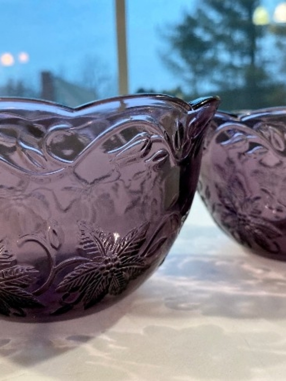 Purple Princess House Fantasia Cereal Bowls Set Of 4